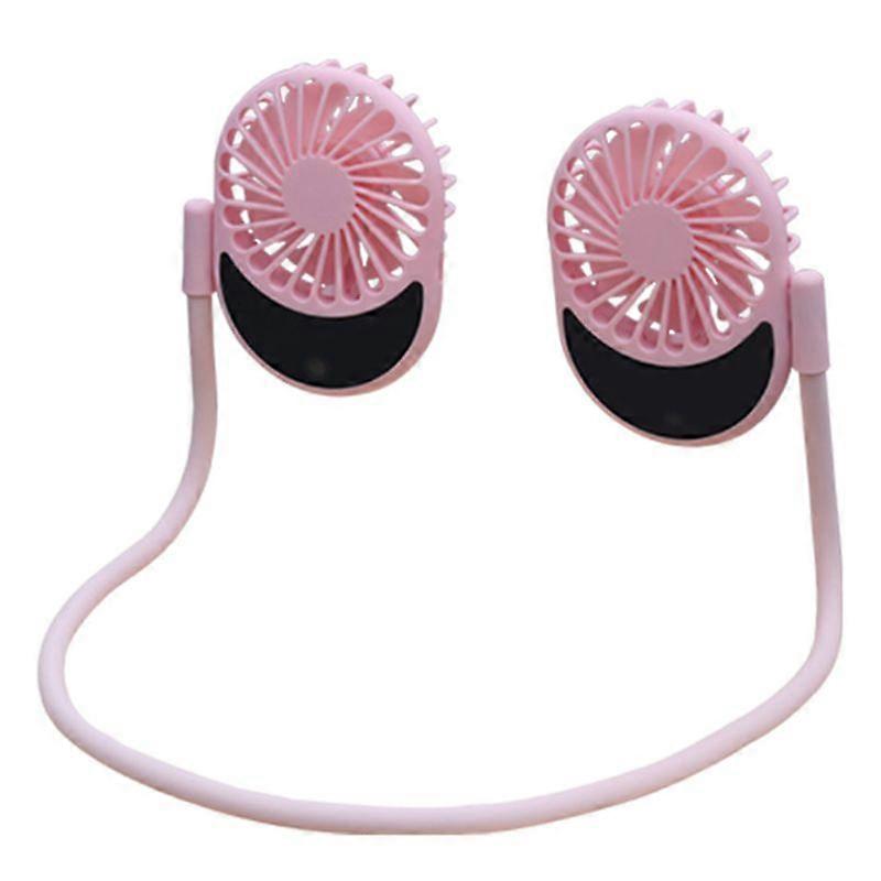 USB Rechargeable Portable Fan Mini Handheld Neck Fan Air Conditioner Cooler 3 Speed Adjustable