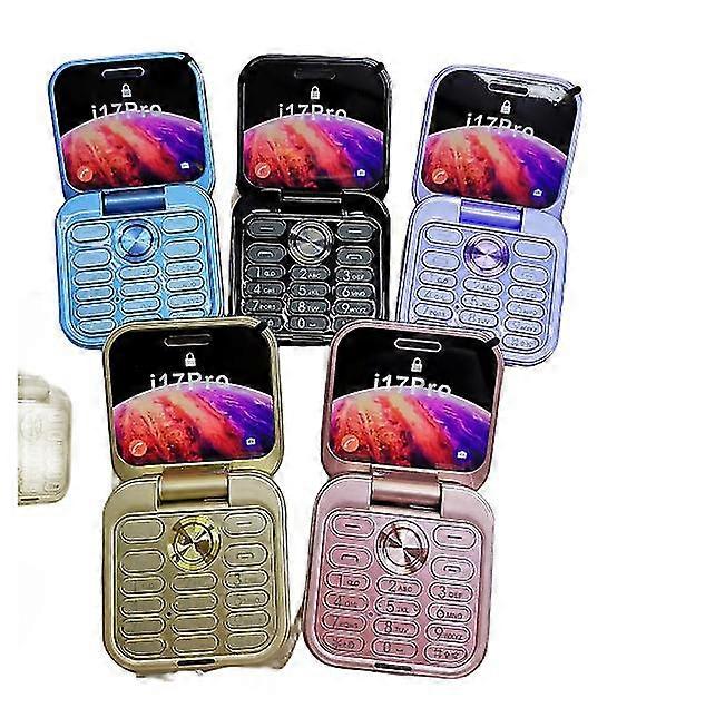 Mini Flip Mobile Phone,FM Radio Voice Blacklist Speed Dial Vibration 2SIM Card Small Display Foldable Phone,Gift for Dad,Mom Elder