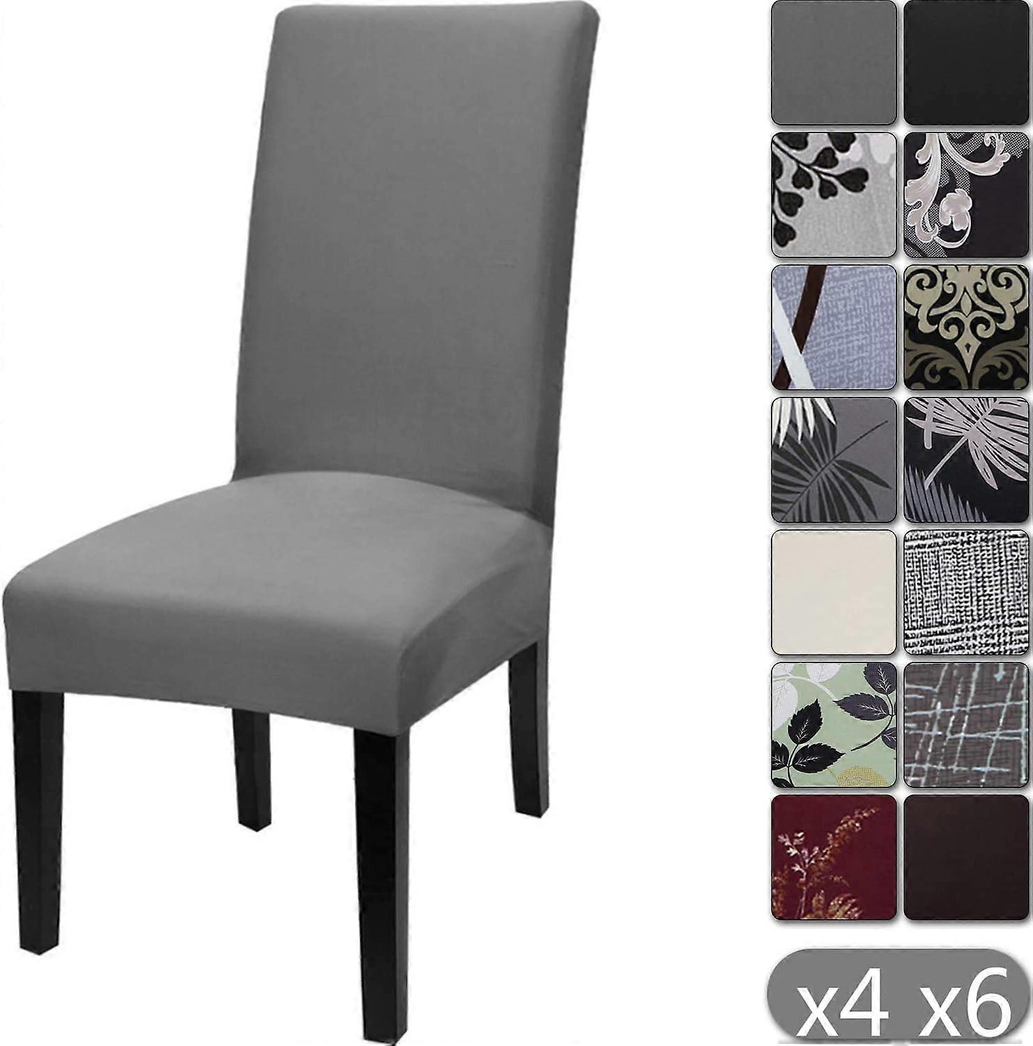 Housse Extensible lasthanne Extensible Universelle Dcoration de Chaise Moderne (D, 4)