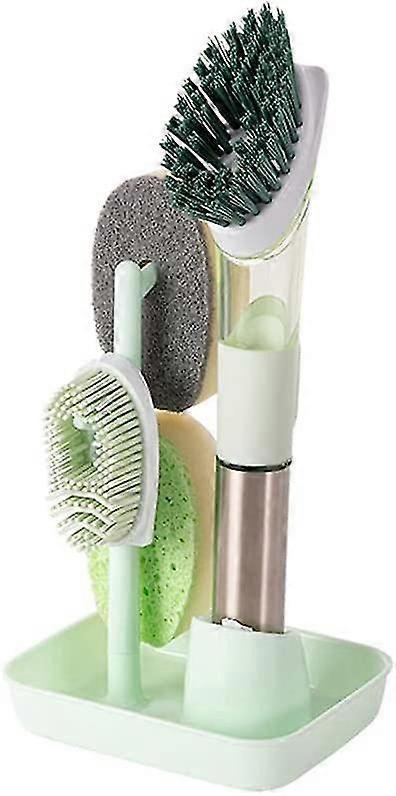 Dish Brush With Soap Dispenser Multifunction Kitchen Brush Dish Brush With Handle