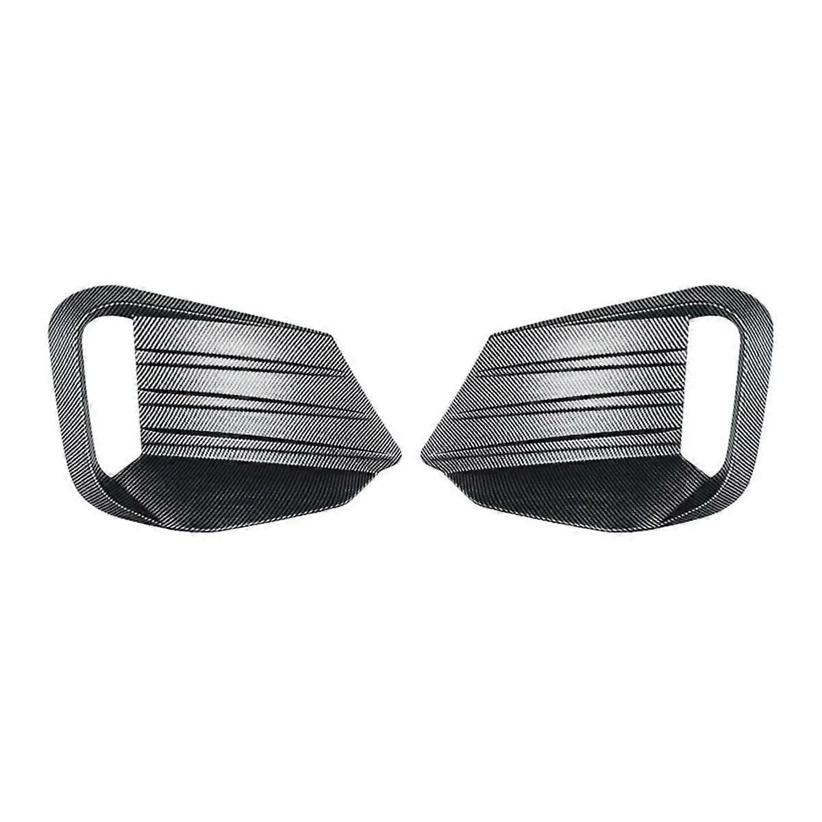Carbon Fiber Color for 3 Series G20 G21 2023+ Front Fog Lamp Grille Decorative Cover Stickers