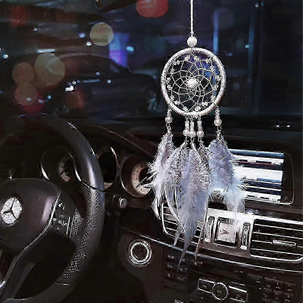 Dream Catcher Car Interior Rearview Mirror Dangle 2.8" Diameter And 13" Long