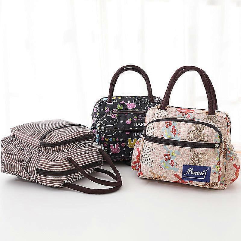 Practical Portable Lunch Bag Canvas Portable Thickened Mother Bag