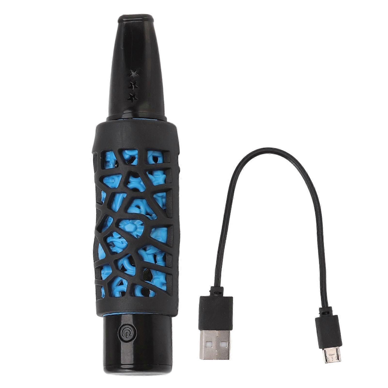 Multifunctional Cigarette Holder Ashless Rechargeable Cigarette Luminous Cigarette Ashtray Holder with Ignition Function Blue