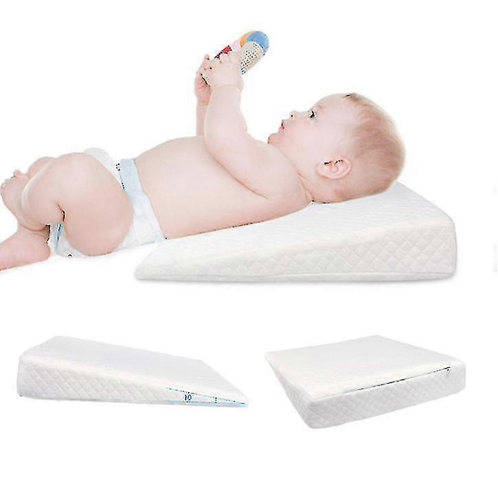 Cuscino universale con zeppa per culla con copertura in cotone impermeabile rimovibileWhite