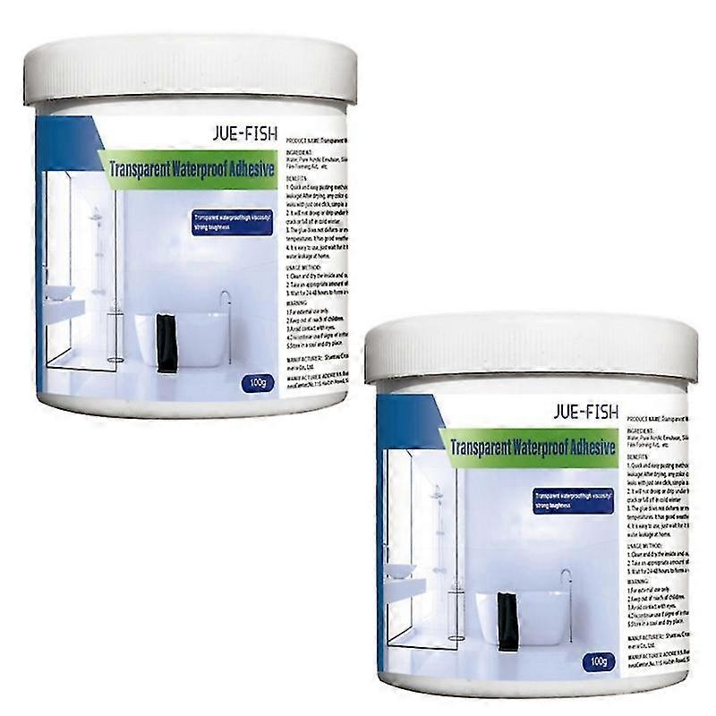 2x Super Strong Invisible Leak Repair Glue Anti-leaking Sealant Spray With Brush Waterproof Coating For Exterior Wall
