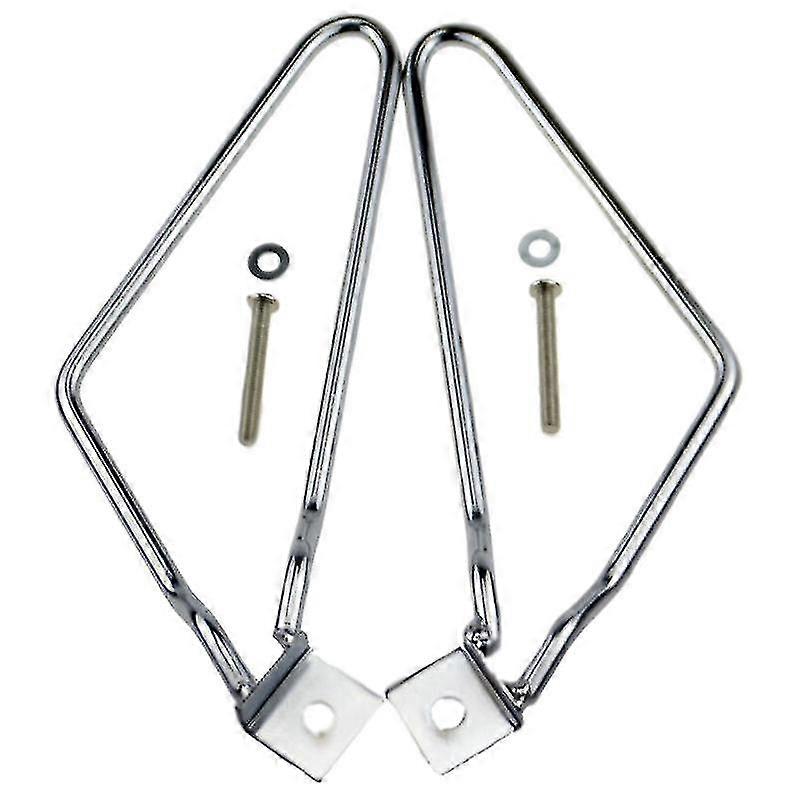 Universal Silver Universal Saddle Bag Support Bar Mount Bracket