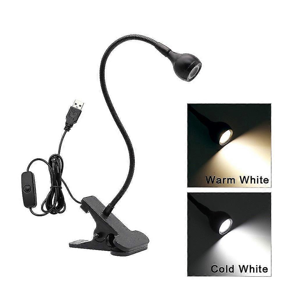 1 X clip holder usb led desk lamp dimmable flexible table lamp children study reading book light for home bedroom living room