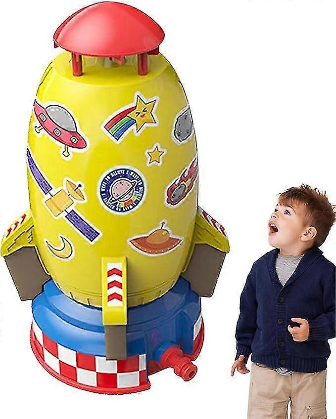 מרסס מים צעצוע חלל רקטה לשגר ספרינקלר עם צינור מים 3 מ 'לחוץ