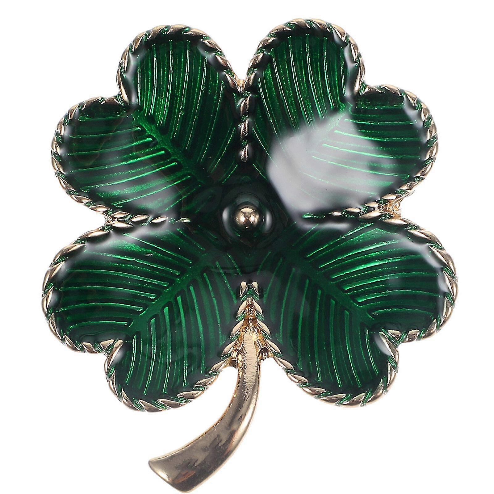 Vintage Brooches Women Metal Shamrock Pin Shamrock Brooch Brooch Pin Women Crystal Brooch Shamrock Pin