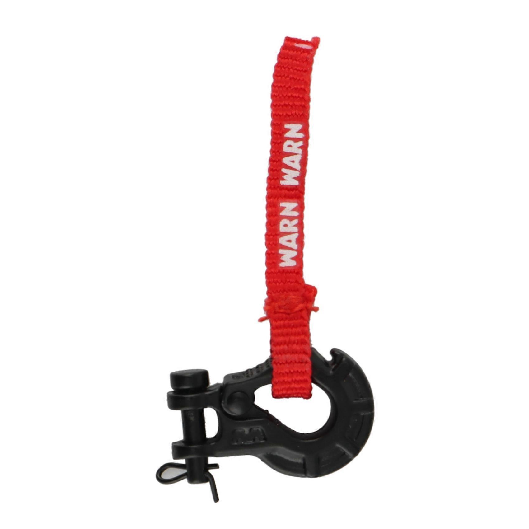 RC Metal Trailer Winch with Winch Pull Tag Decoration for 1/10 RC Crawler Car Axial SCX10 TRX4 Part