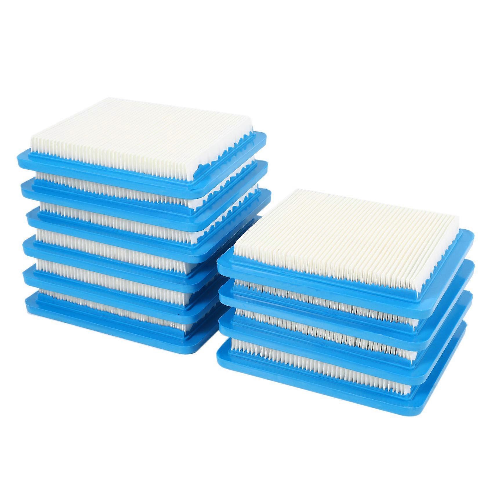 10 Pack 491588S Filter Replace for Briggs Stratton 491588 4915885 Flat Cartridge Lawn Mower Filter