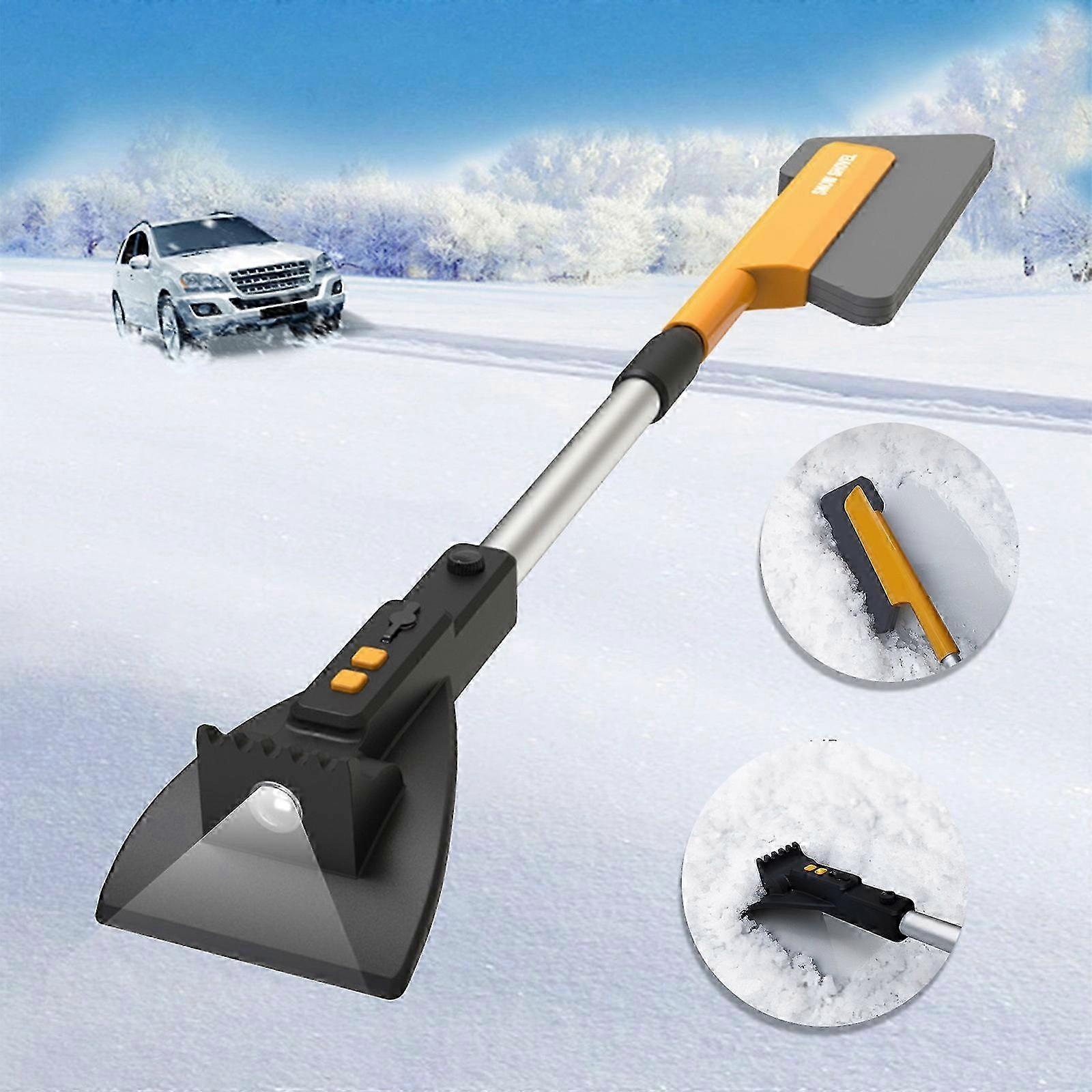 Snow Shoveling Ice Shovel Scraping Snow And Frosting With Lamp Telescopic Multifunctional Snow Shoveling Tool