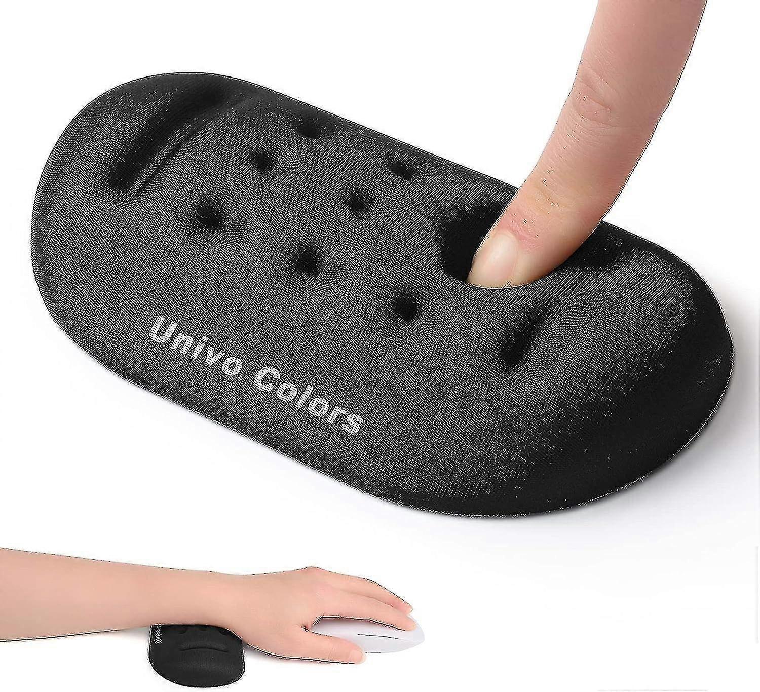 Superfine Memory Foam Keyboard Mouse Wrist Rest, Memory Foam Wrist Cushion Support Easy Typing & Pai