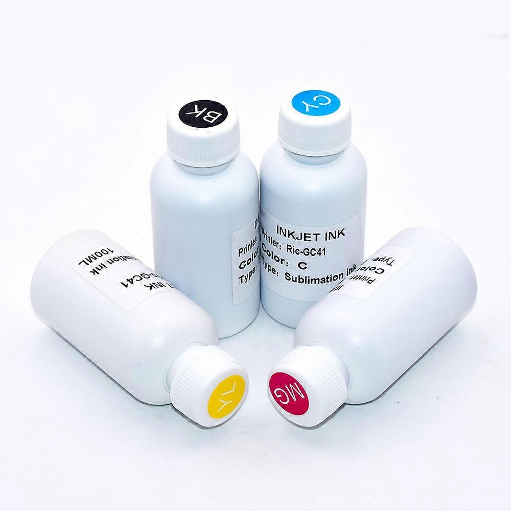 GC21 4 * 100ml sublimeringsblekkpåfyllingssett for Ricoh GX3050 GX3000 GX2050 GX7000 GX5050 GX2500-skriver