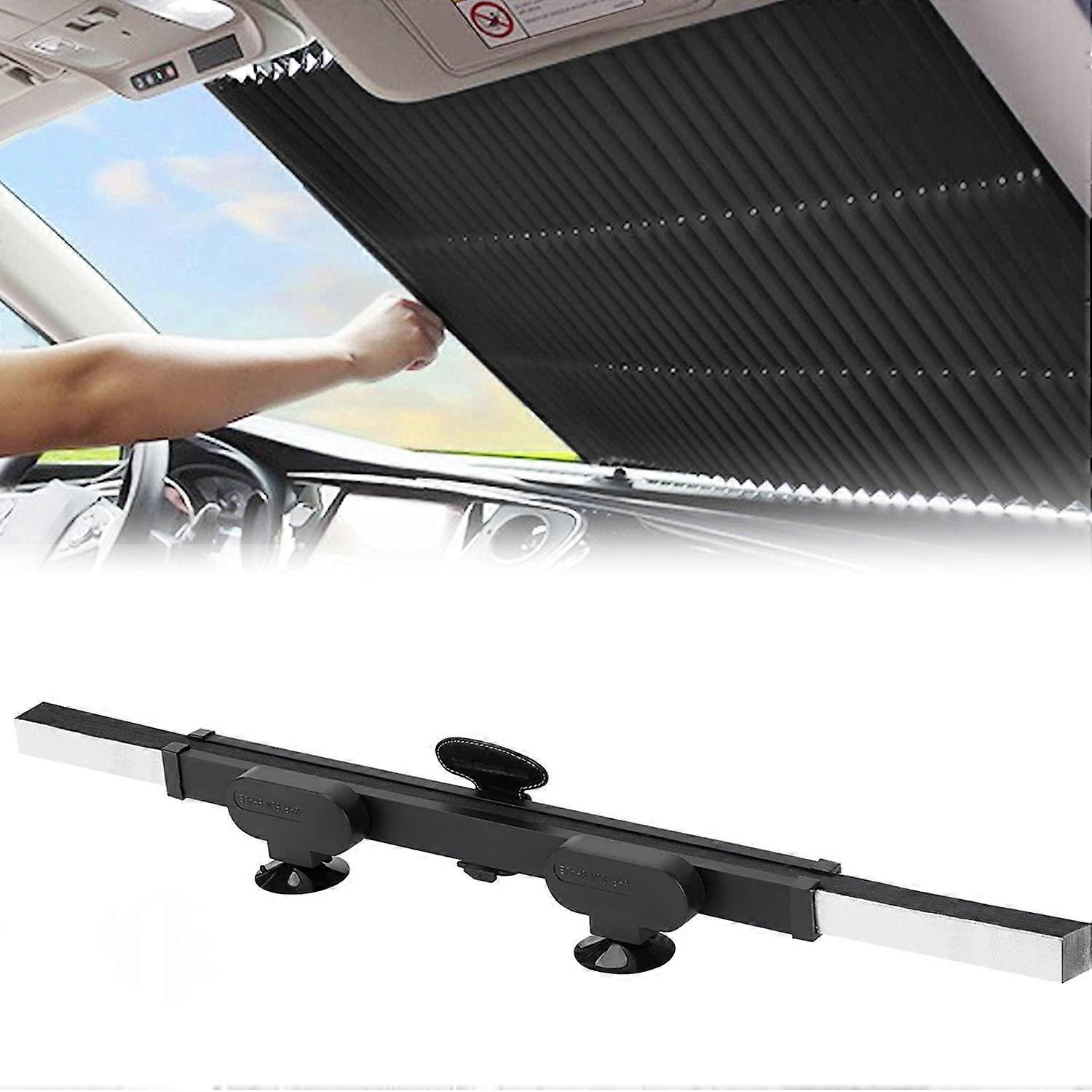 Retractable Windshield Sun Shade for Car, Large Sun Visor Protector Blocks 99% UV Rays, Fits Front Window of Various Models -GSL5.28