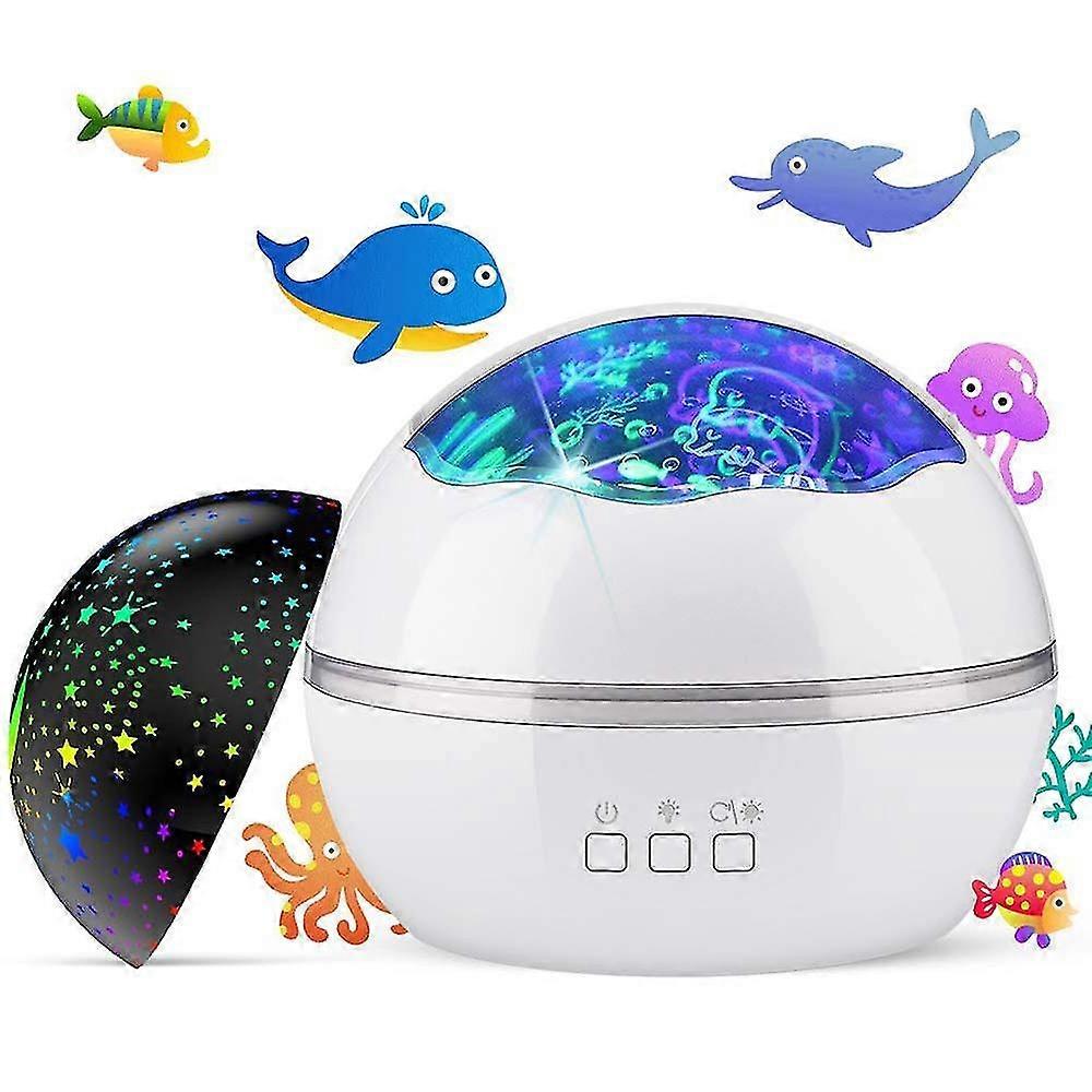 Night Light Projector, Ocean Undersea Lamp And Starry Sky Projector