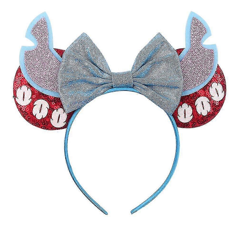 Mouse Ears Bow Headbands,glitter Party Princess Dot Ear Decoration