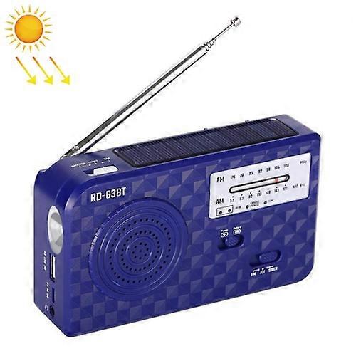 RD-638T Two-band Solar Powered AM / FM Radio Player Flashlight with Dynamo Function