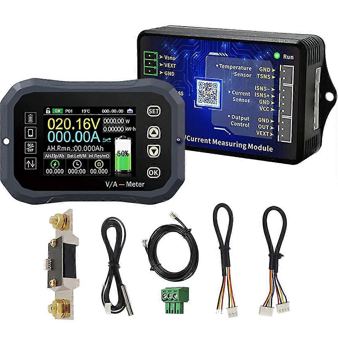 Kg-f App Battery Coulometer 400a High Precision Coulomb Meter Bt Battery Indicator Tester Lcd Displ
