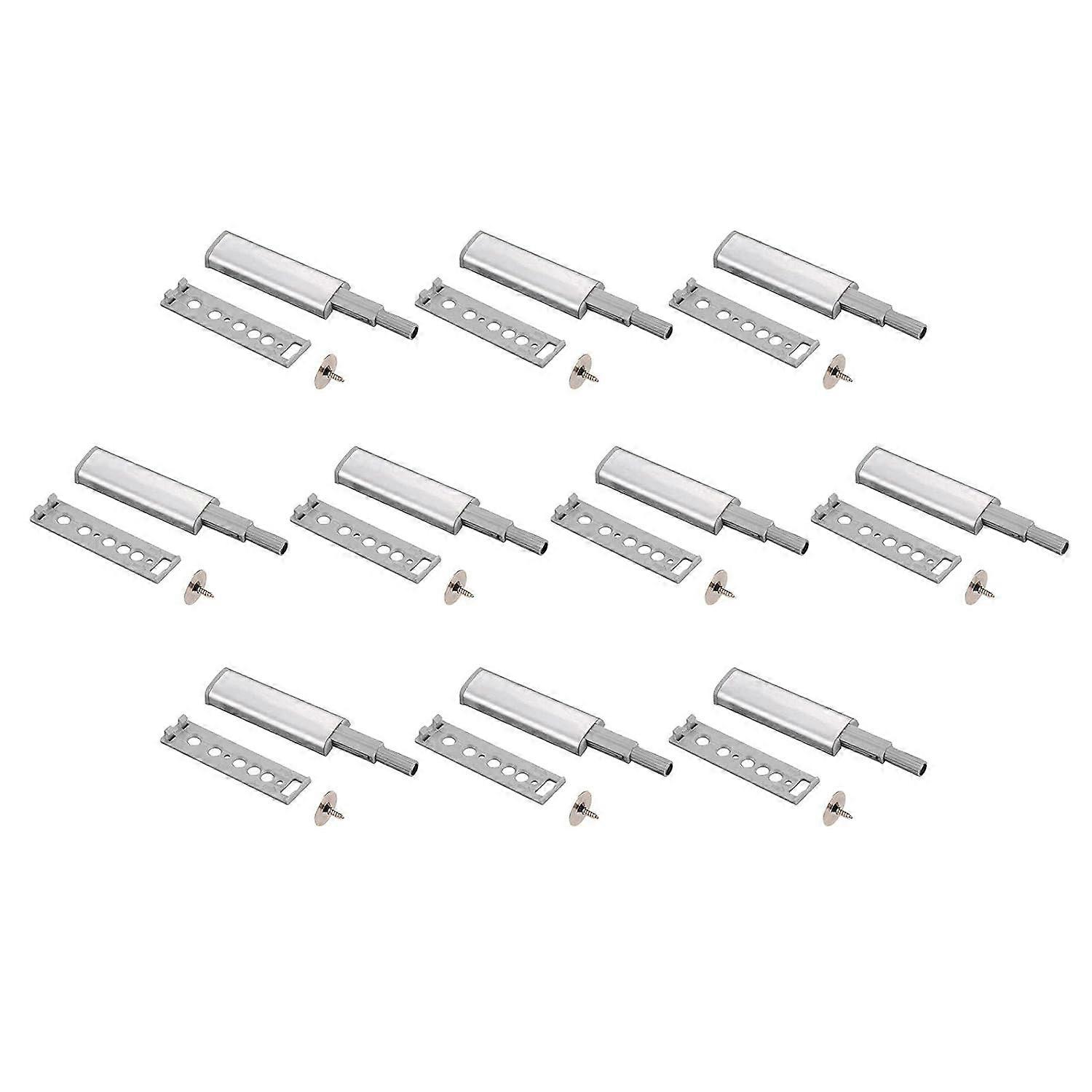 10x Cabinet Latches Push to Open Touch Buffer Kitchen Cupboard Magnetic Head