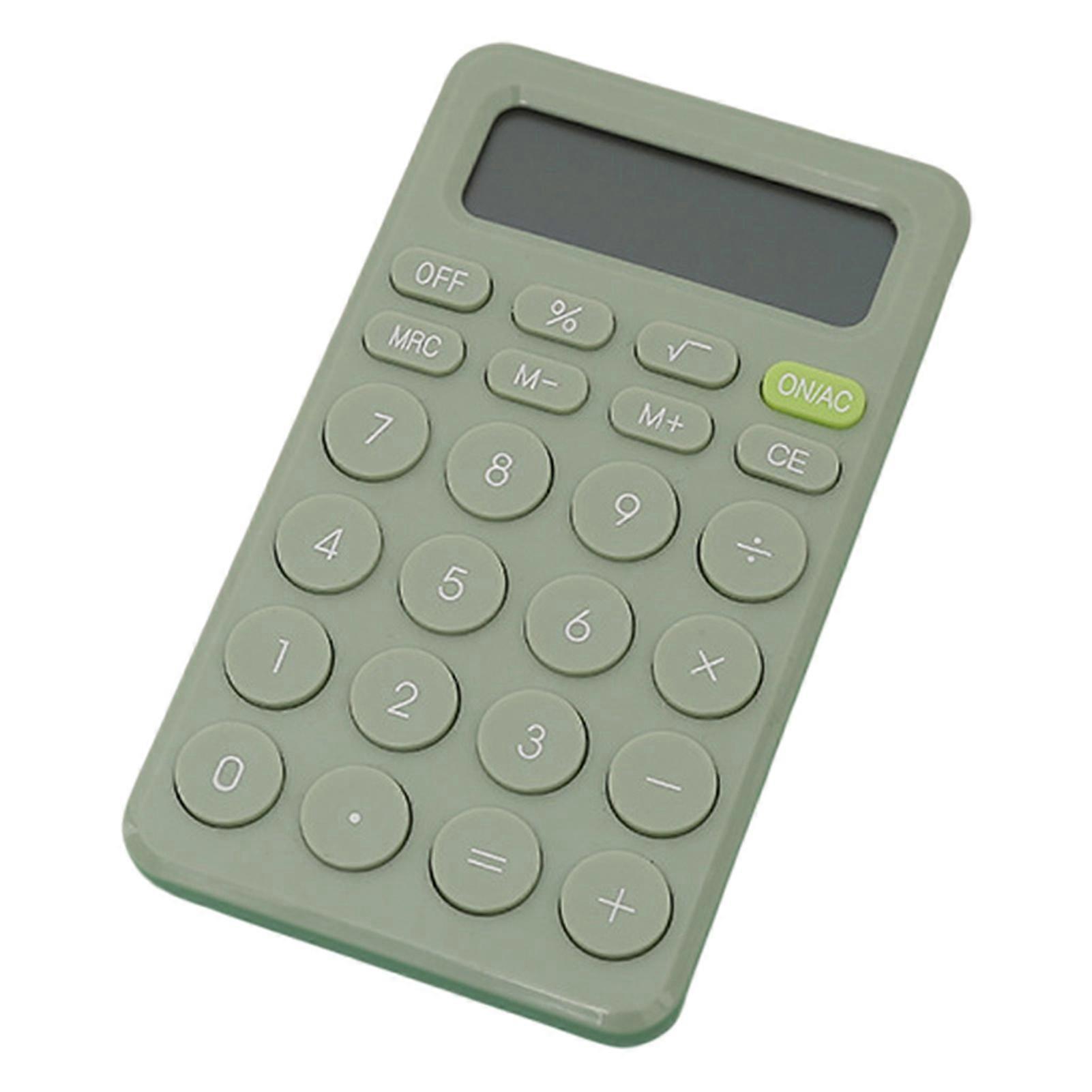 Mini Calculator Big Button Non-slip Base Arithmetic Portable 8-Digit Desktop Handheld Small Calculator for Student KAESI
