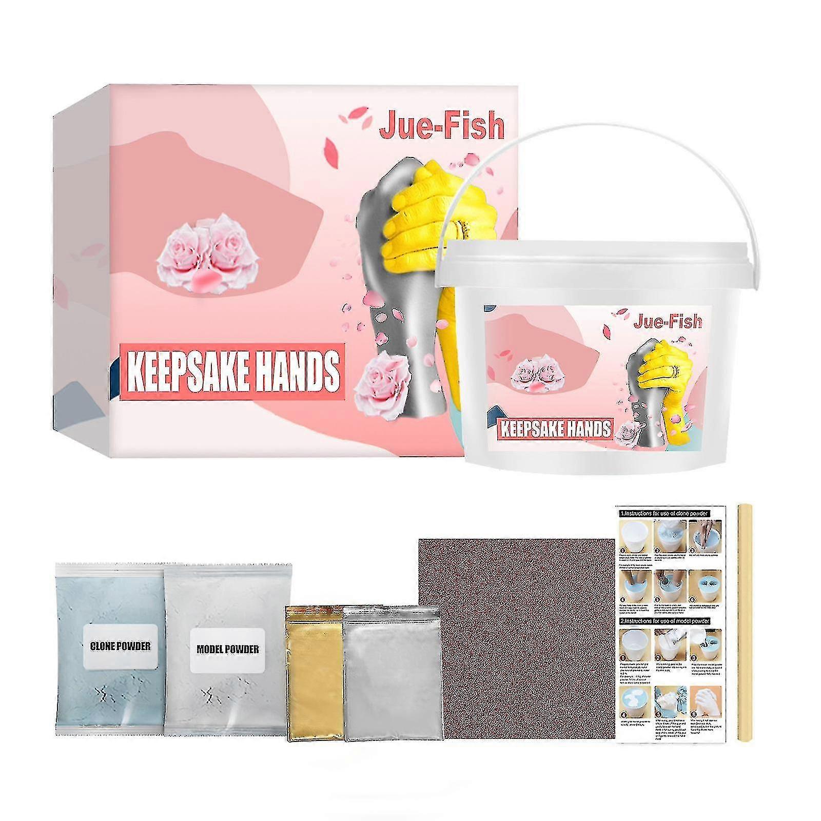 Hand Casting Kit - Diy Plaster Statue Modeling Kit, Unique Birthday, Anniversary, Wedding Gift - Baby Hand And Foot Mold Souvenir