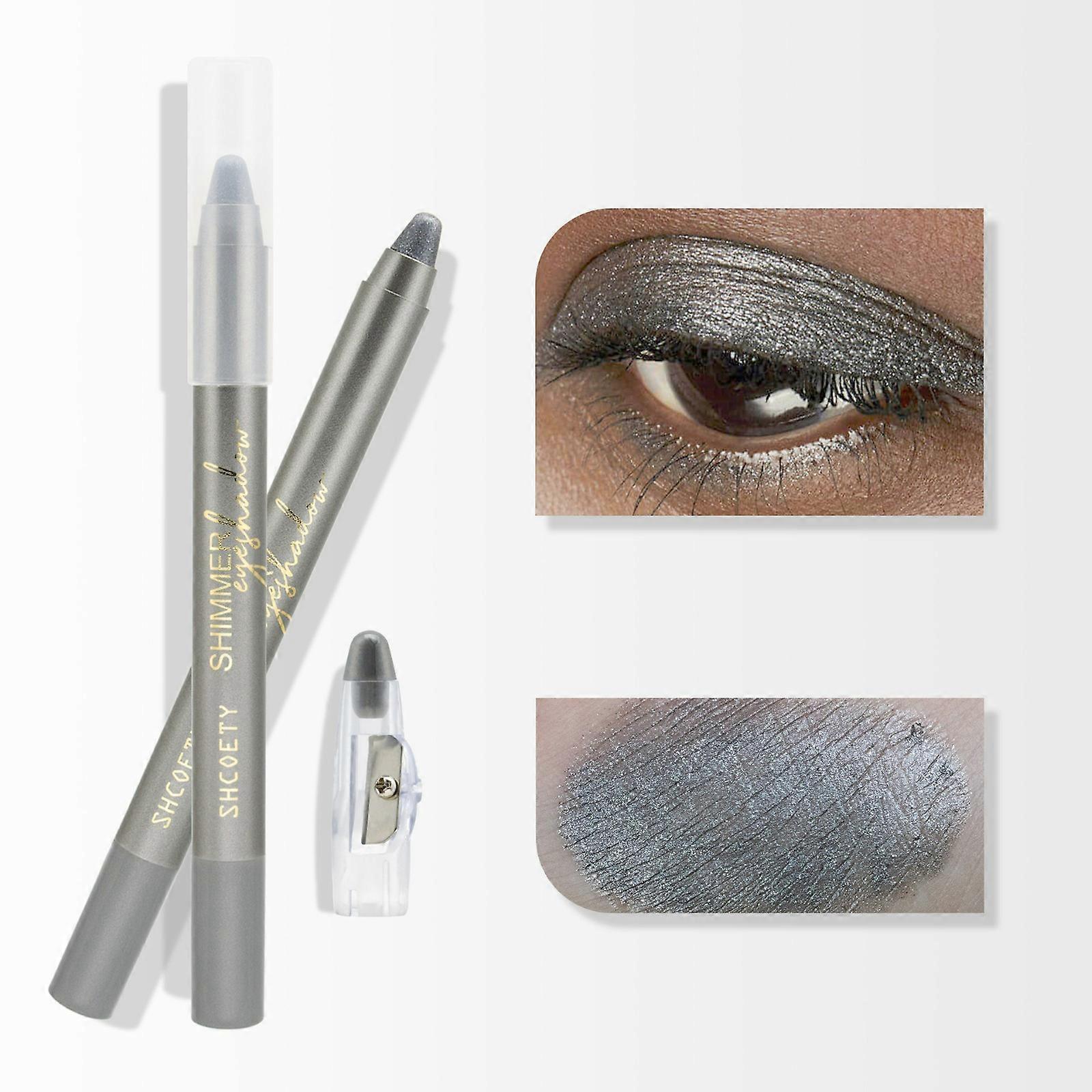 10 Color Pearl Eyeshadow Pen Non-halos Dyes Belt Sharpener Eyeliner Pen Lying Silkworm Pen