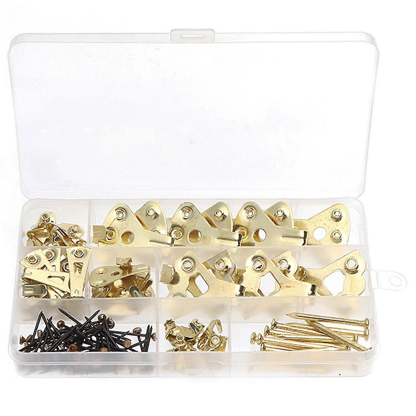120pcs Golden Modern Simple Single Hook Hook Kombination Set