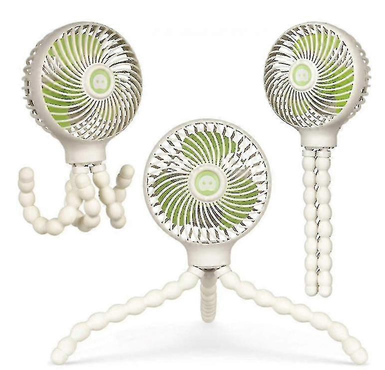 מאוורר עגלת מיני ביתי, מאוורר נייד נטען, עבור משרד / חדר תינוק / בחוץ