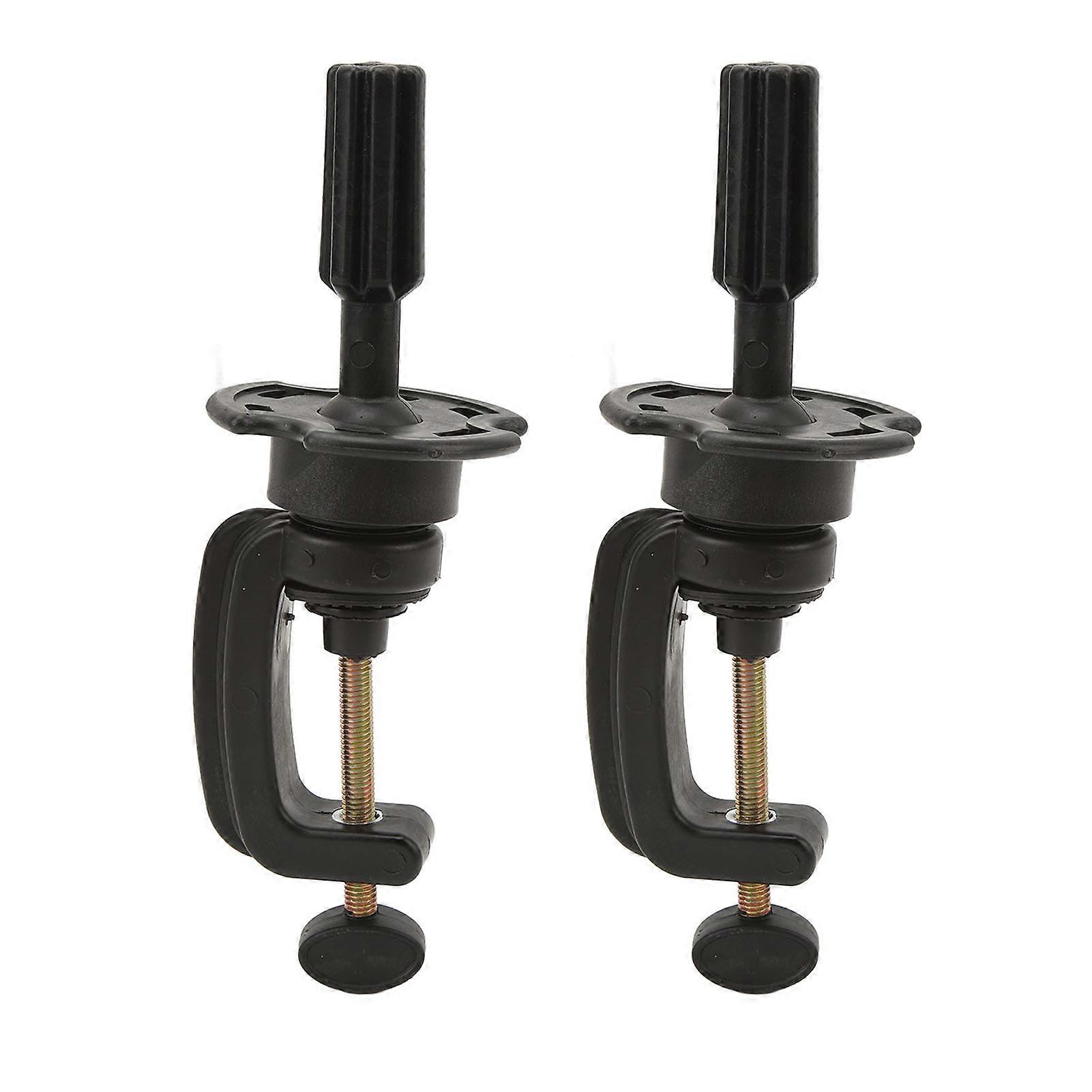 2 Pack Wig Mannequin Head Stand Height Adjustable Cosmetology Manikin Stand Head Holder Clamp