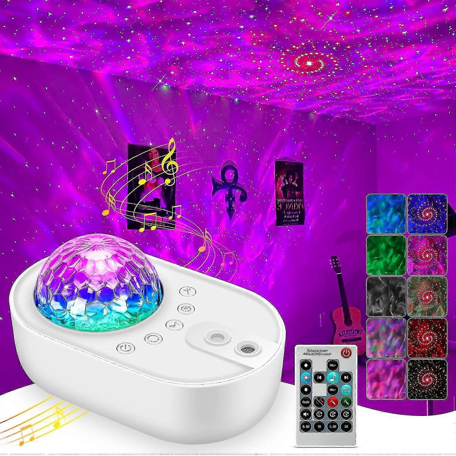 Led Star Light Projector Galaxy Projector Light, With Bluetooth Speaker/remote Control