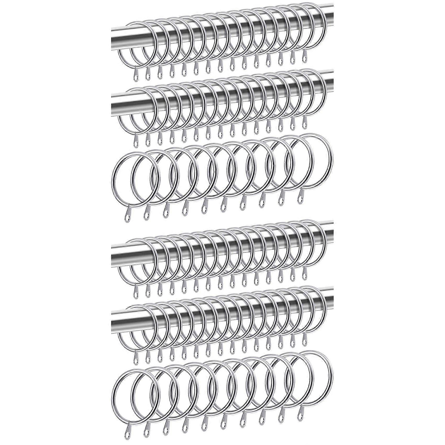 80 Pcs Metal Curtain Ring for Curtains and Poles,Dangling Sliding Eyelet Ring 32 mm Inner Diameter