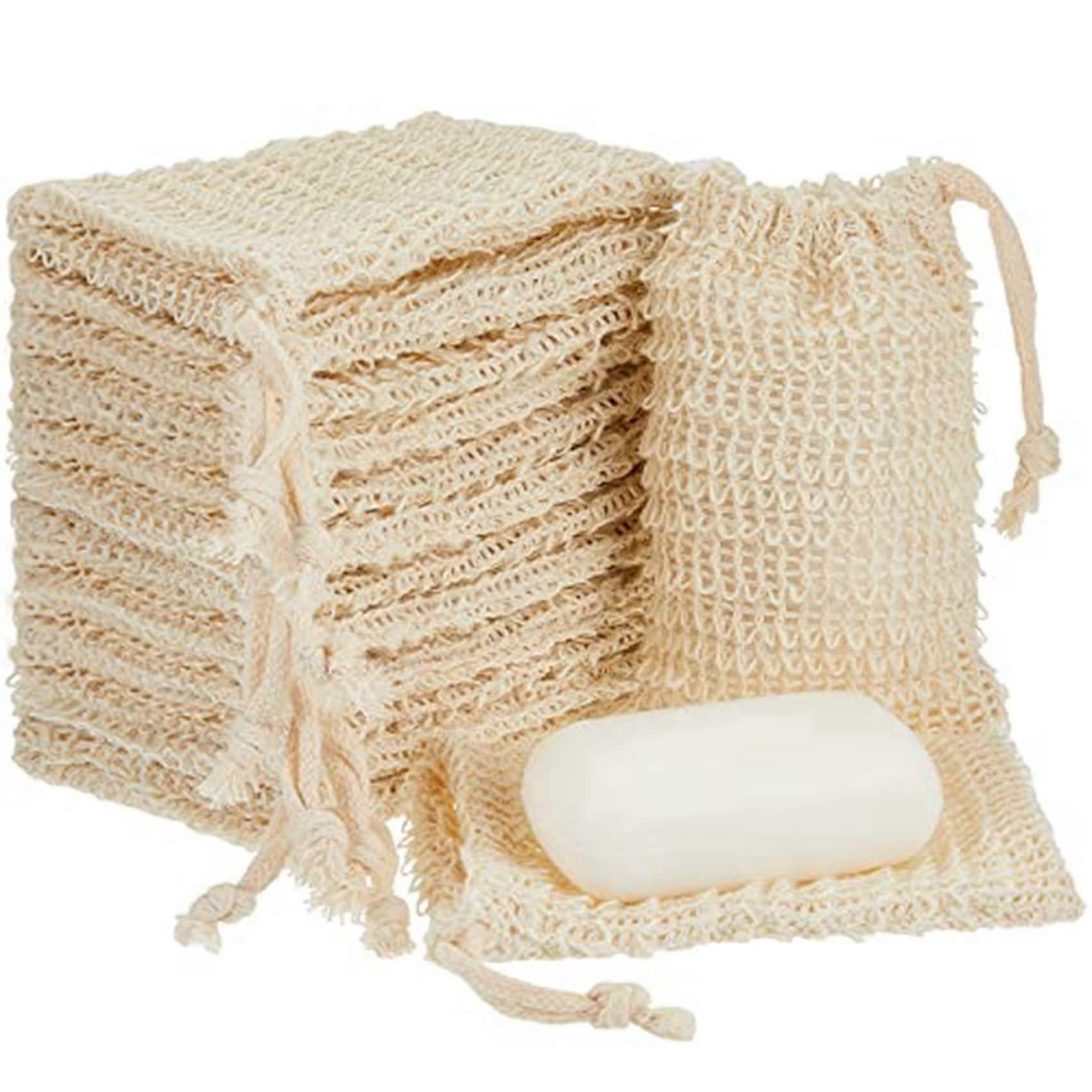 12 Cotton and Linen Drawstring Foaming, Handmade Soap Fertilizer Storage Bags, Soap Foaming Bags
