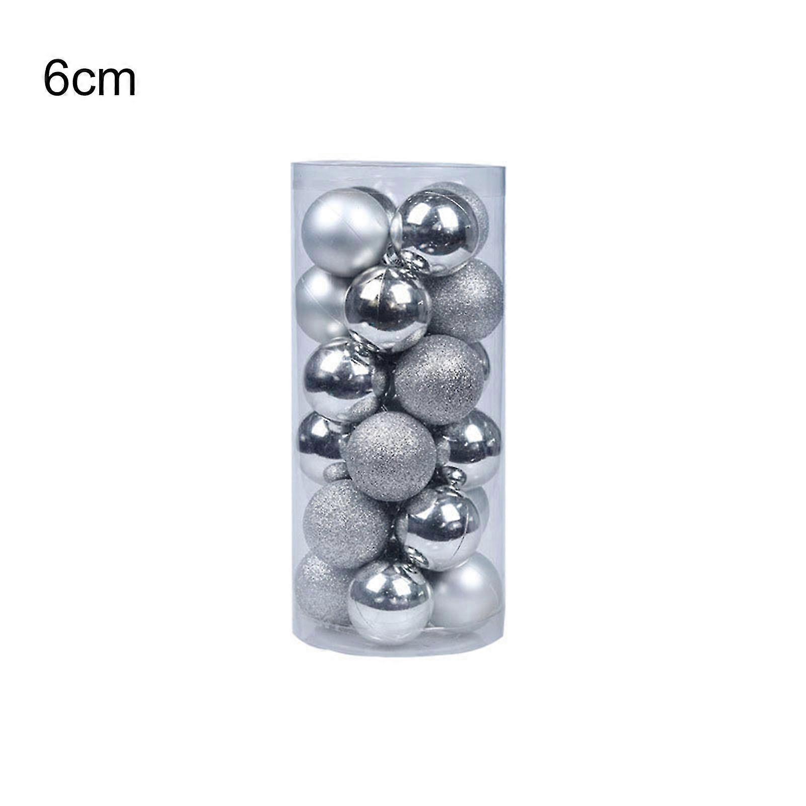 24pcs/set Christmas Balls Nordic Style Decorative Hanging Design Seasonal Decorations Christmas Ball Set For Xmas Tree Jikaix