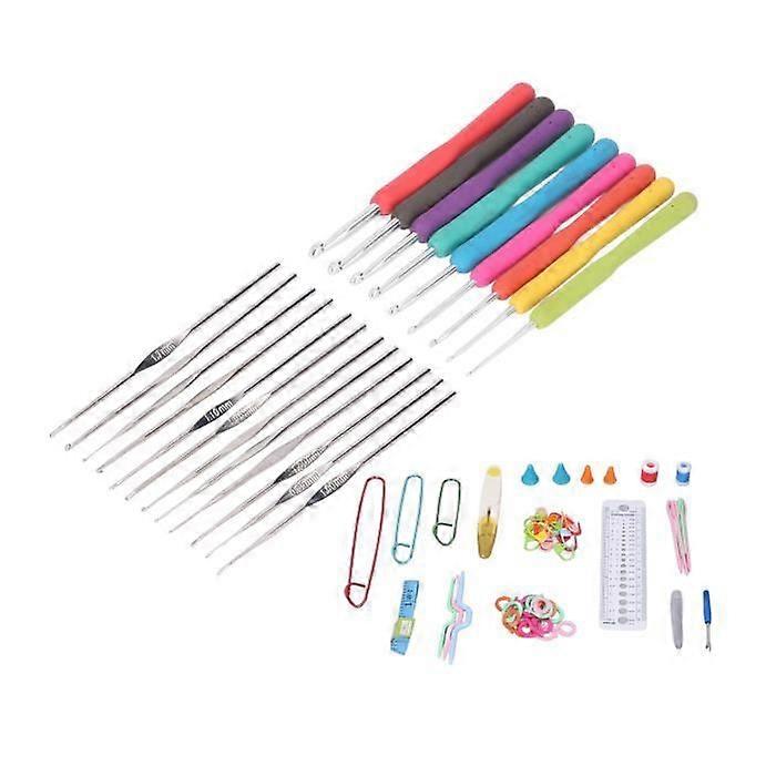 Crochet Hooks Set Crochet Hooks Set, Bright Color Comfortable Crochet Handle, Knitting Haberdashery