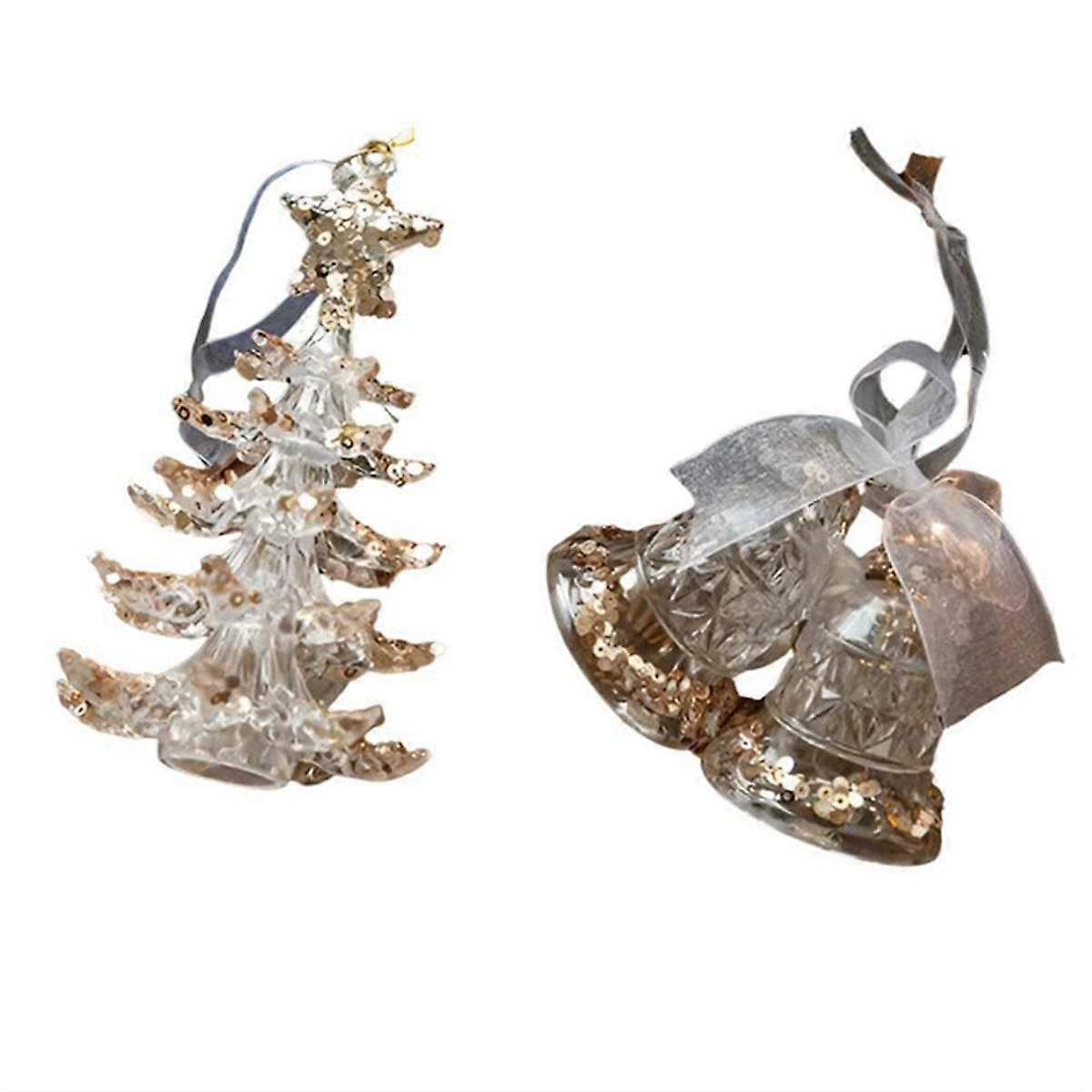 Christmas Decorations Transparent Snowflake Butterfly Christmas Decoration A