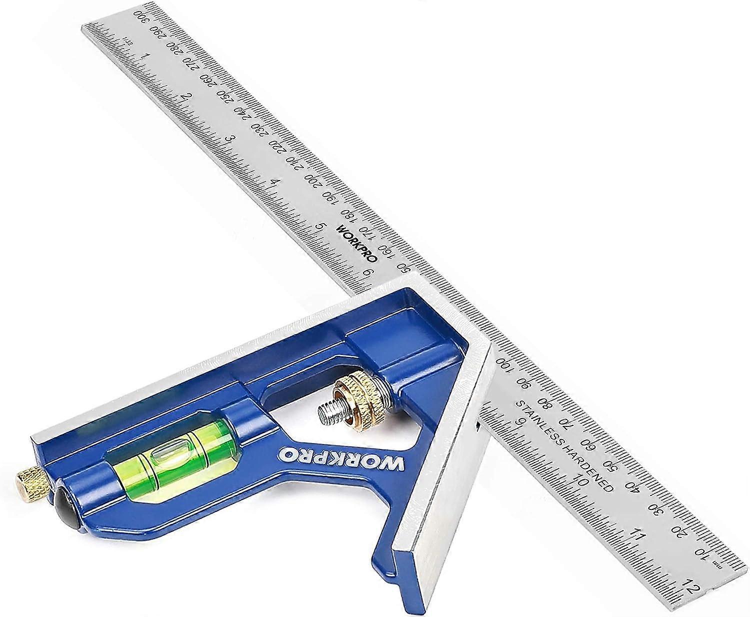 Combination Angle Ruler, 300Mm Stainless Steel Combination Square, Combination S #