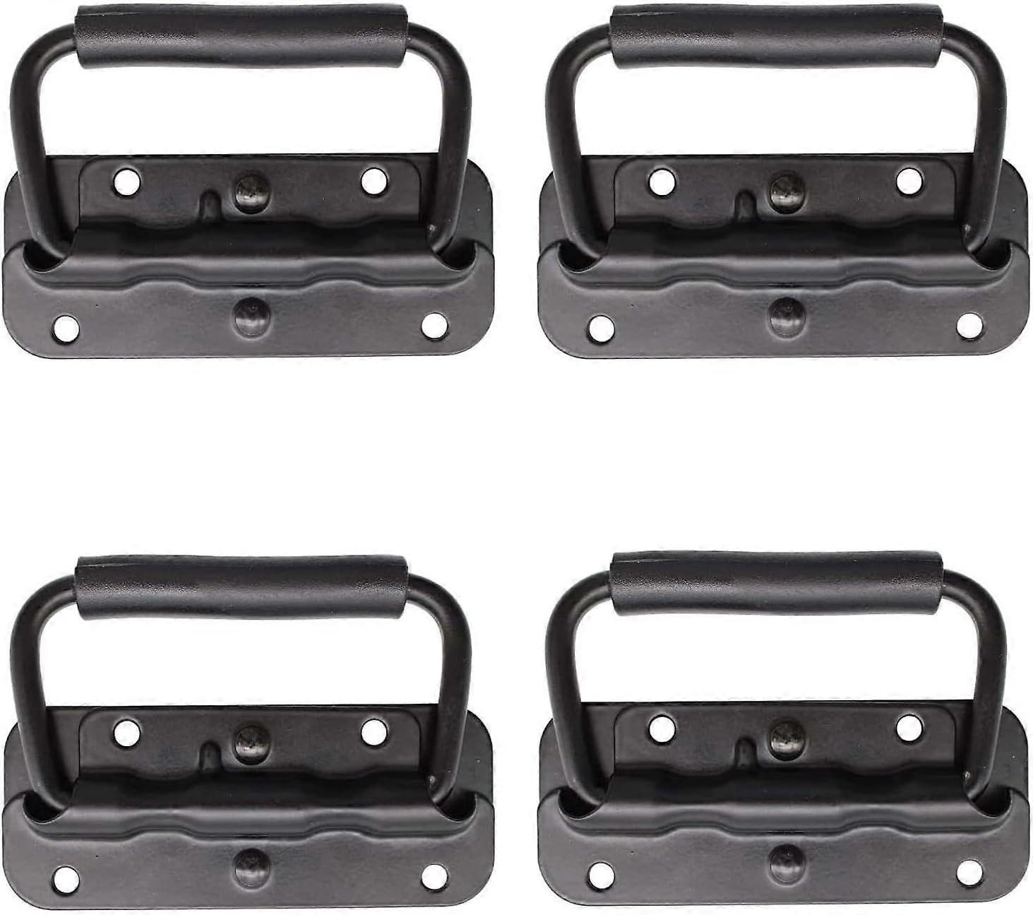 4 Piece Flight Case Handle, Tool Box Spring Handle, Pull Spring Folding Handle, Handle Replacement And Installation For Tool Boxes Or Storage Boxes-6
