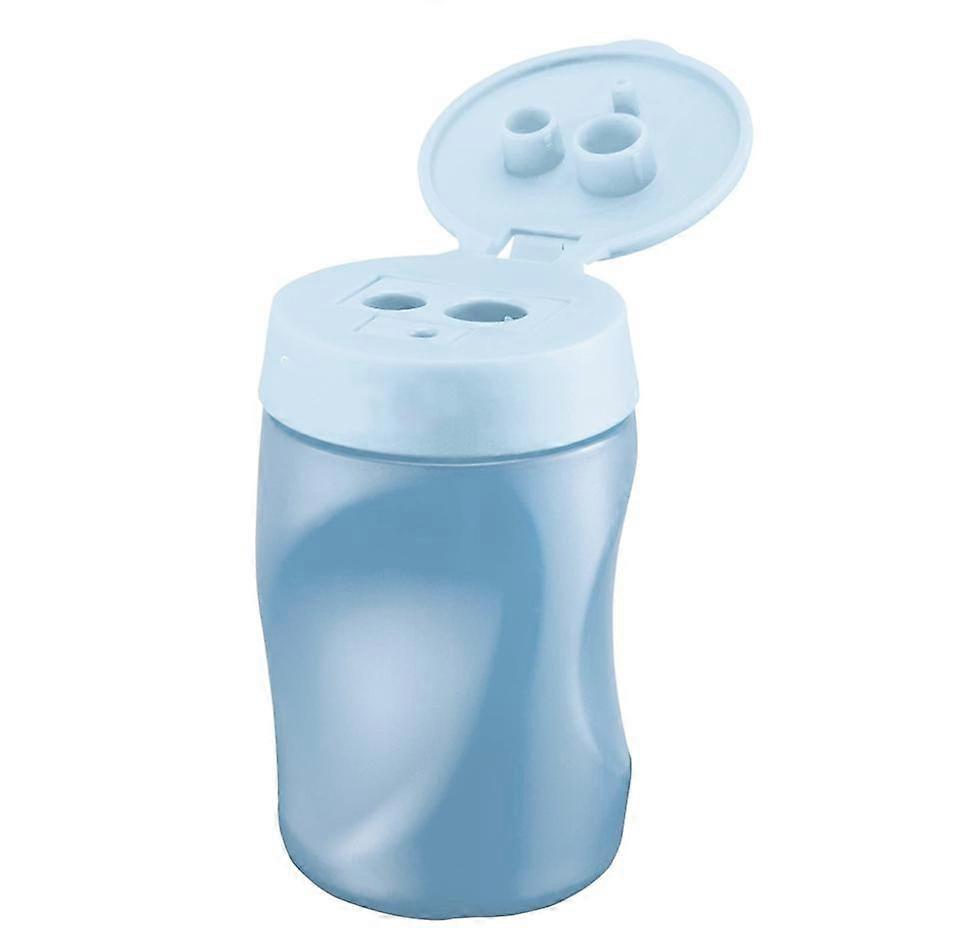 Blue ergonomic pencil sharpener - with tank - Right-handedBlue