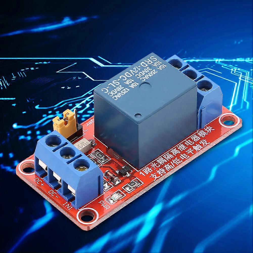 12V 1 Channel Optocoupler Relay Module Board - High & Low Trigger