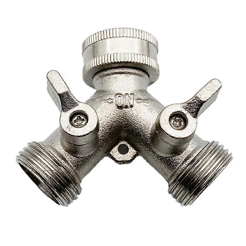 3/4 2 Voies Robuste Tuyau D’arrosage Splitter Y Splitter Grip Robinets d’arrêt pour robinet d’eau, sortie, robinet