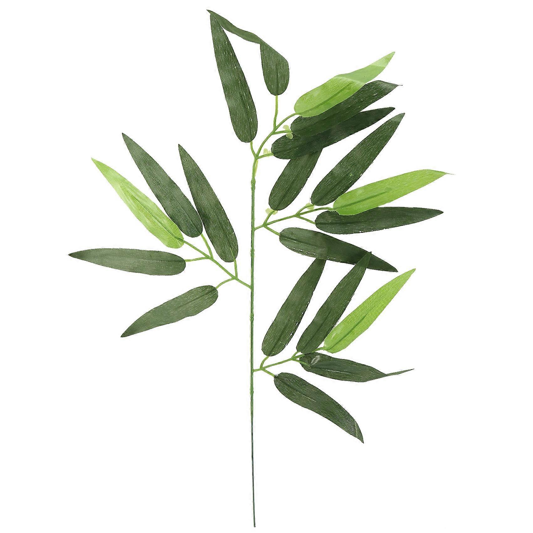 50 PCS Artificial Leaves Fake Green Plants Greenery Leaves for Home Hotel Office Party Decoration