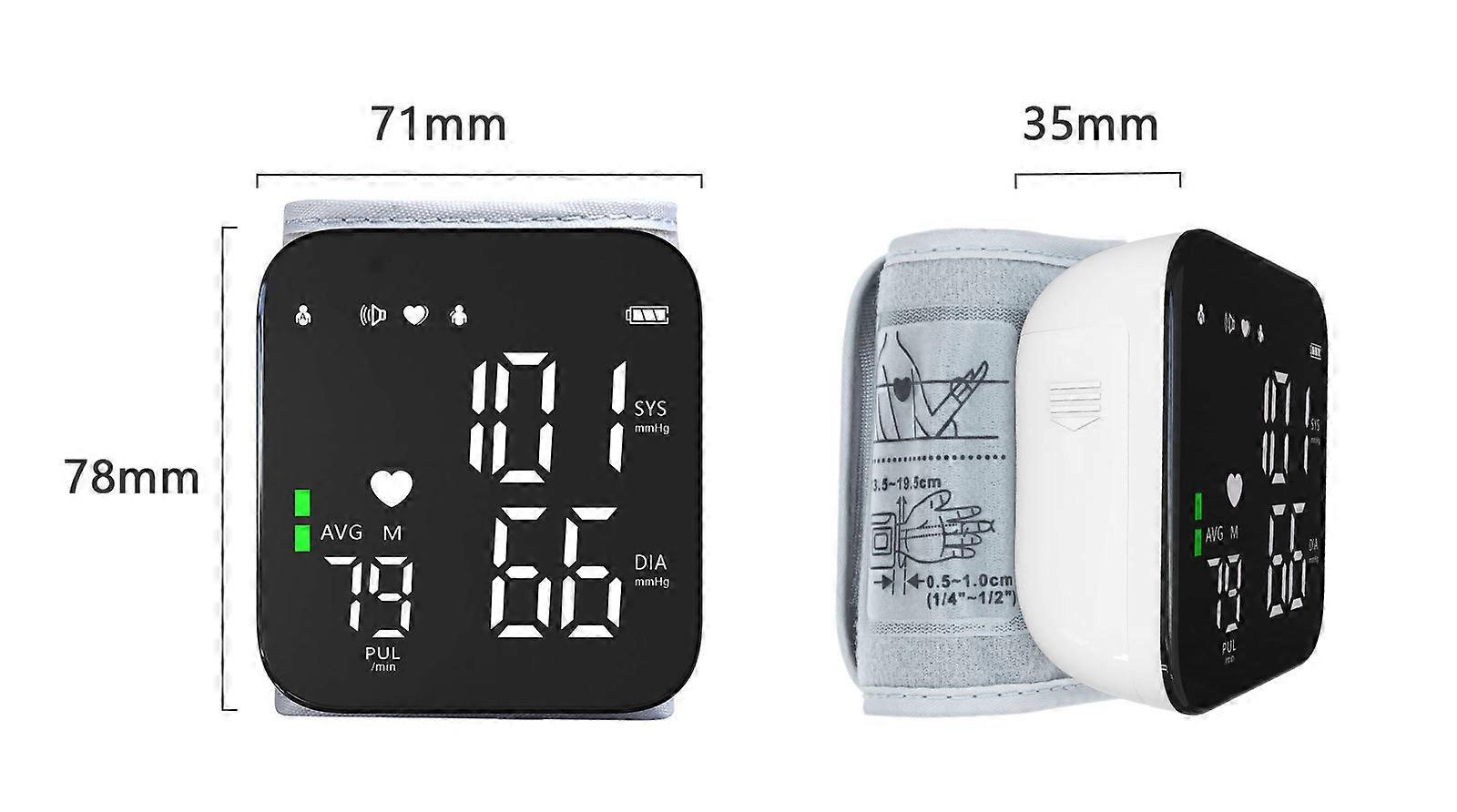 goed Pols Type Engels Automatische Intelligente HD Digitale Vertoning Bloeddrukmeter Arteriële Bloeddrukmeter