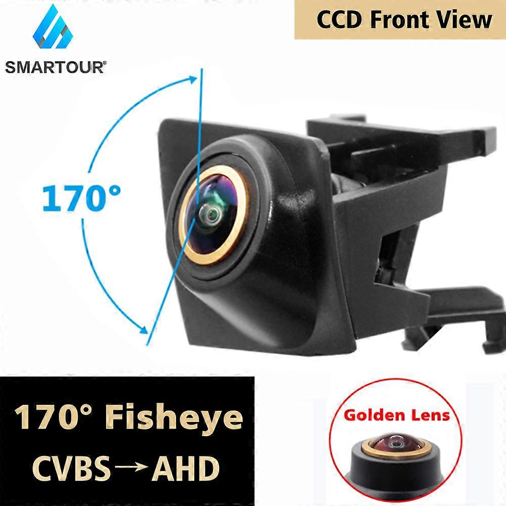 Large wide-angle golden car camera For BMW X3 Front View Camera AHD Front View Camera Night Vision Waterproof Frontview Camera