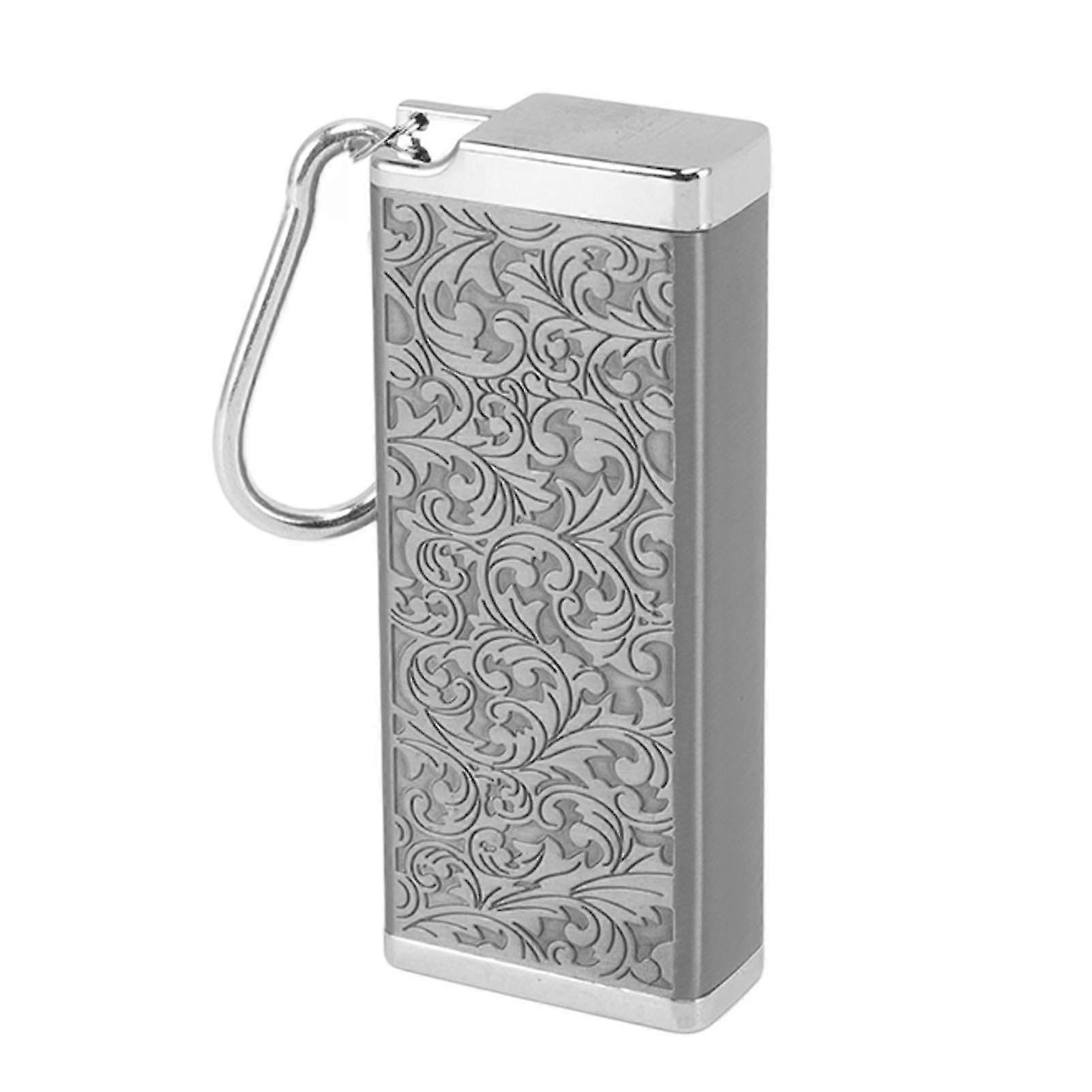 Retro 3D Carving Aluminum Cigarette Case for 8pcs King Size Cigars, Impact Resistant and Portable