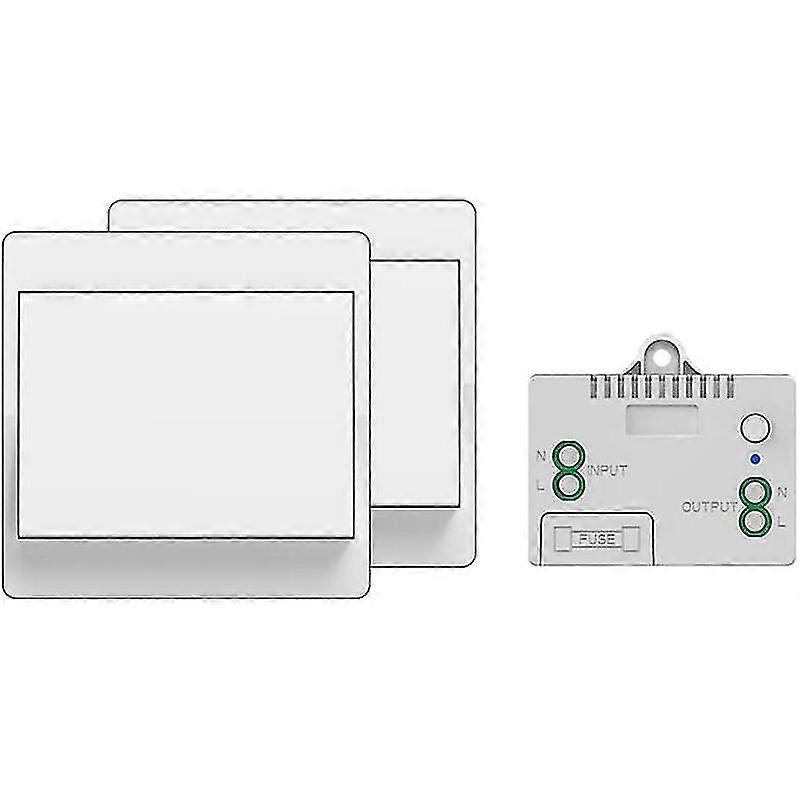 Batterieloser Funkschalter, Funkfernbedienung Fr Licht Und Elektrogerte, Wasserdicht Und Sicher, Direkt Installierbar (1Tb 2)