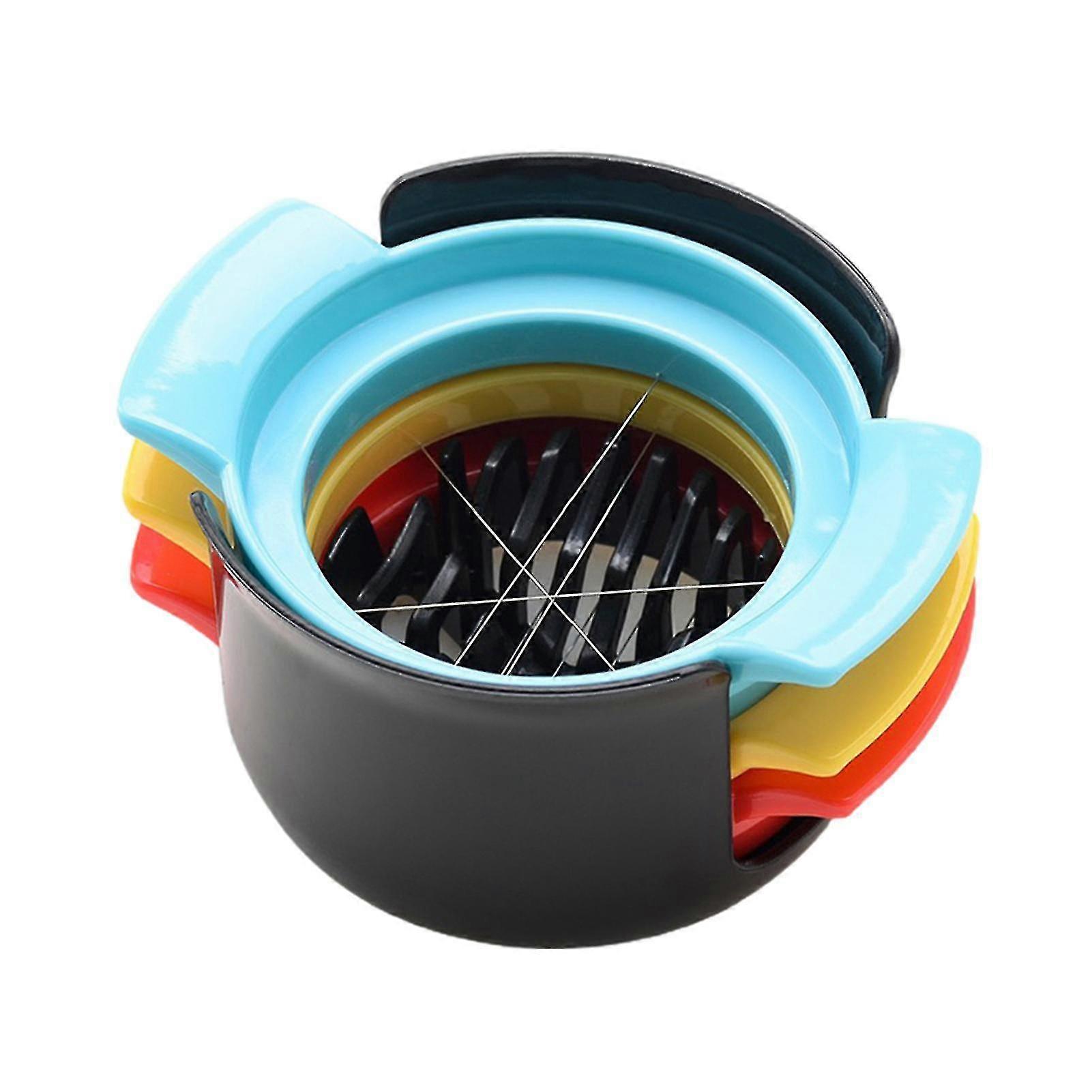 3 In 1 Egg Slicer For Hard Boiled Egg Stainless Steel Wire Slicer Strawberry Fruit Cutter Kitchen
