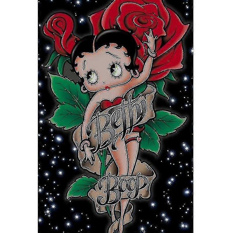 5d Diy Διαμαντένια Ζωγραφική Kit Betty Boop Τέχνη Διαμάντι Κέντημα Στρας Διακοσμήσεις για το Σπίτι