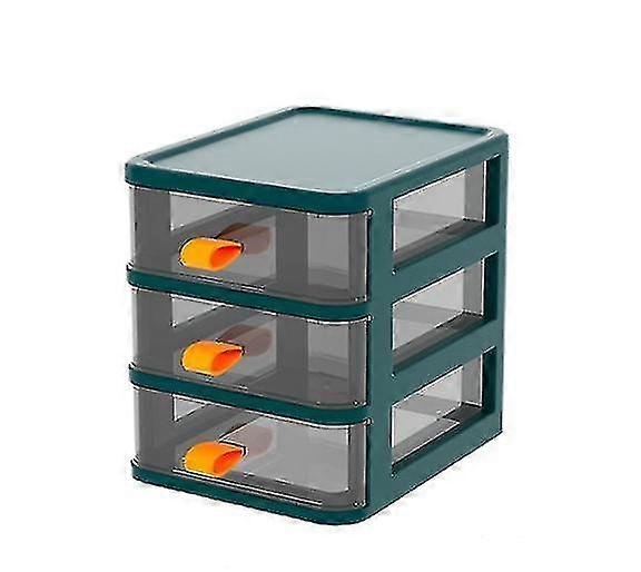 Mini Drawer Desktop Storage Cabinet Small Multi- Layer Drawer Transparent Layered Storage Plastic Ca